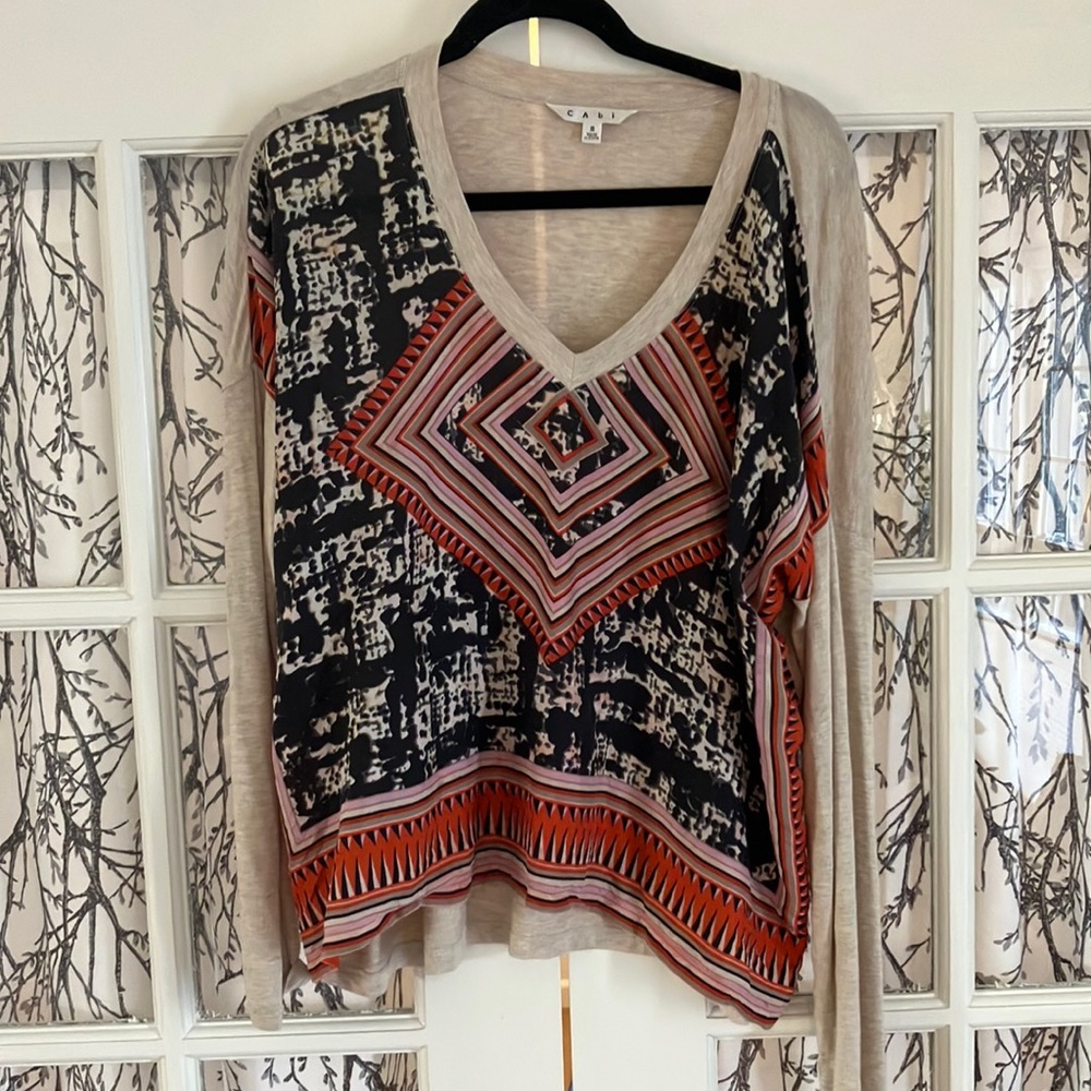 Cabi Long Sleeve Top Small